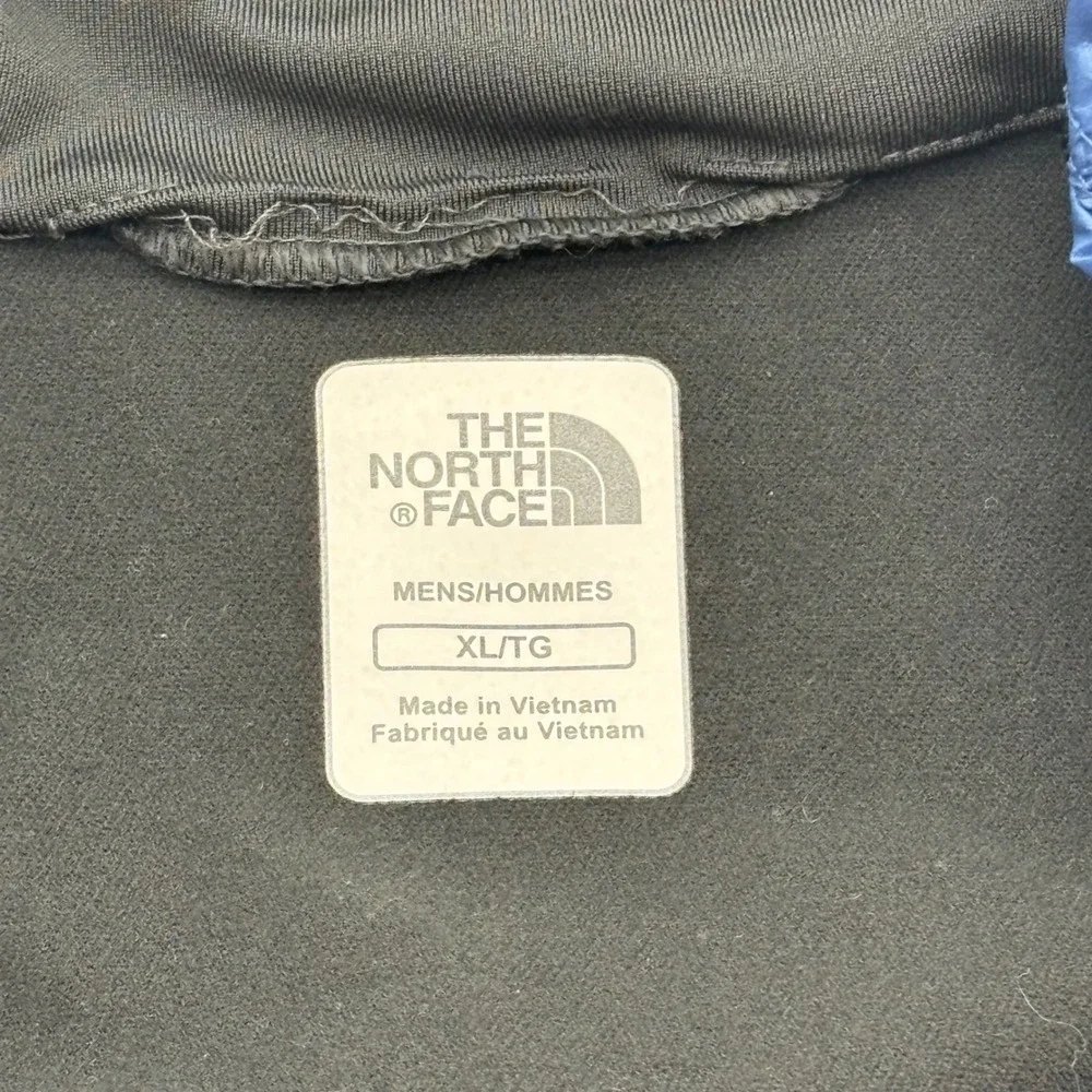 The North Face Mens XL Primaloft Jacket‎ Full Zip Blue Thumb Hole Micro Puffer